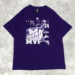 NBA コービー・ブライアント 2007 オールスターゲーム MVP フォトプリント Tシャツ adidas パープル L 古着 バスケ