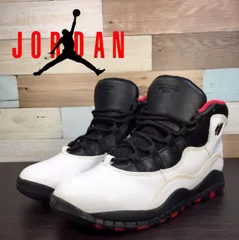 NIKE JORDAN 10 RETRO ナイキ ジョーダン 10 レトロ ホワイト ブラック レッド 22cm U08655 310807-102