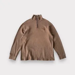 90s ラルフローレン　ハーフジップ　スウェット　ポニー刺繍ロゴ　ブラウン　Polo by Ralph Lauren　T1075 C4