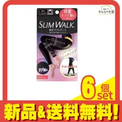 スリムウォーク 着圧リブレギンス 1足入 (M～L) 6個セット まとめ売り