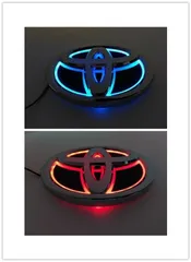 トヨタ 5D LEDエンブレム 交換式 132ｍｍ×90ｍｍ ブルー B665 トヨタ 5D LEDエンブレム 交換式 132ｍｍ×90ｍｍ ブルー