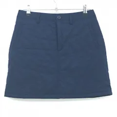 【超美品】アディダス 中綿スカート ネイビー 後ろポケットヘリンボーン レディース L/G ゴルフウェア adidas