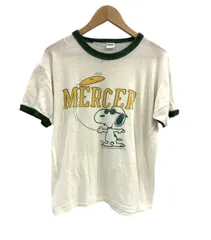 チャンピオン Champion 70's 70s 70年代 バータグ PEANUTS SNOOPY ピーナッツ スヌーピー リンガー Tシャツ ホワイト Lサイズ 101MT-3479