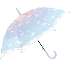 ☆ シャボンカラーLBLxPU ☆ キッズアンブレラ 55cm ジャンプ傘 傘 子供用 55 長傘 キッズ ジャンプ傘 ワンタッチ おしゃれ シンプル 子供 55cm 傘 ジャンプ 置き傘 小学校 小学生 通学 登校 雨傘 雨具 crux クラックス