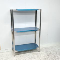 美品 ステンレスラック W915×D415×H1500 3段 ステンレス棚 収納棚 調理台 業務用 厨房 中古