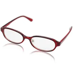【新品】 [エイトトウキョウ] サングラス オーバル 小さめ 鼻パッド ノーズパッド スクエア UVカット メンズ レディース 運転用 スポーツ ブルーライトカット メガネ 伊達メガネ [ 鯖江メーカー企画 ] レッド/クリア L4120-5 0