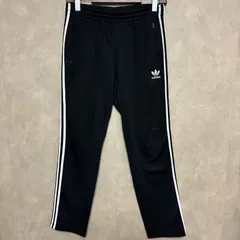 古着 adidas アディダス トラックパンツ ブラック ホワイト 黒 白 管理番号 255-76