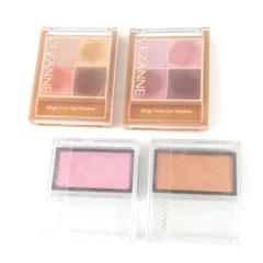セザンヌ ベージュトーン アイシャドウ/チーク ブラッシュ 4点セット コスメ まとめて レディース CEZANNE 【中古】