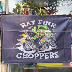 スモールサイズ　アメリカン　ガレージ　タペストリー　RF1フラッグ　バナー　看板