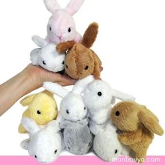 【SALE 10%OFF】 うさぎのぬいぐるみ Little Beans ミニサイズ プレゼントに ウサギ 10個セット（カラー5個+ホワイト5個）