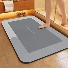 1枚 超吸収バスマット - 速乾?滑り止め吸収フロアマット 柔らかく快適なバスマット バスルーム シャワー ランドリールーム ベッドルーム リビングルーム 玄関マット キッチンマットに適していますxiaokb216