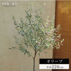 大型 フェイクグリーン「 オリーブ 226cm シルカ（Silk-ka）」おしゃれ リアル 人工観葉植物
