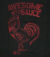 シラチャー ソース Tシャツ Sriracha Sauce AWESOME SAUCE ROOSTER 正規品 スリラチャ 企業ロゴ