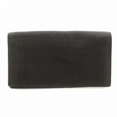 ジョルジオアルマーニ GIORGIO ARMANI 二つ折り長財布 ウォレット レザー シボ革 ロゴ 黒 ブラック /IR ■GY11のサムネイル