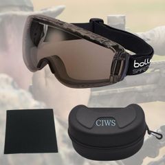 [CIWS] [bolle ボレー] シューティングゴーグル PILOT2 パイロット2  CSP/スモーク/クリア OTG 眼鏡着用可+オリジナルセミハードケース+レンズクロス