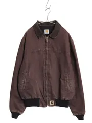 な*き様 カーハート　ダック　サンタフェジャケット　トップス　古着　ブラウン　茶 90's Carhartt Santa Fe Jacket SIZE L USA製 90年代 カーハート