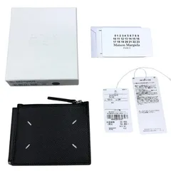 メゾンマルジェラ マネークリップ レザー 二つ折り財布 4ステッチ【AFI11】