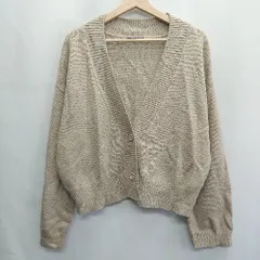 ◇ ⊇ URBAN RESEARCH ITEMS 長袖 ニットカーディガン サイズfree ベージュ レディース E  【1409240019534】