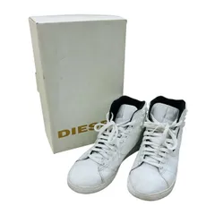 DIESEL ディーゼル DRAGON W スタッズスニーカー ハイカットスニーカー ホワイト レザー Y0050 PS451 T1003 24.5㎝