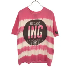 ローリングクレイドル プリント 半袖 Tシャツ M ピンク ROLLING CRADLE メンズ