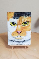 メルカリで本日中に売れなければ300円❗利益なし赤字絵画❗「負けない猫」 メルカリで本日中に売れなければ300円❗利益なし赤字絵画