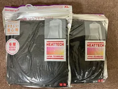 ユニクロ　ヒートテックシームレスリブタートルネックT極暖 XL ダークグレイ2枚セット