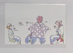 鬼滅の刃 無限列車編 次回予告原画ポストカード 第二話 竈門炭治郎 煉獄杏寿郎 我妻善逸 嘴平伊之助 B