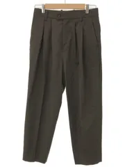 stein シュタイン 20SS WIDE TAPERED TROUSERS ワイド2タックスラックスパンツ ブラウン S st.128-1のサムネイル