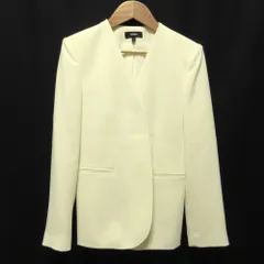超美品 theory ノーカラージャケット 0オフホワイト