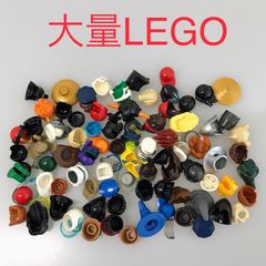 中古 LEGO レゴ   ミニフィグ用　帽子　ヘアー　かぶりもの　パーツ　大量　まとめ売り NP-306 ※兜　かぶと　髪型　キャップ　笠　ヘルメット　スターウォーズ　ニンジャゴー　CHIMA　など 465