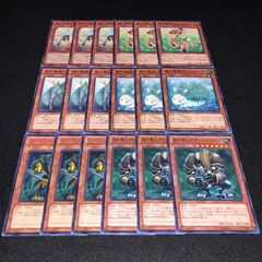 遊戯王 NO.839 森の番人グリーンバブーン 森の狩人イエローバブーン 森の聖獣カラントーサ 森の聖獣ユニフォリア 森の聖獣ヴァレリフォーン 森と目覚の春化精 各3枚 計18枚のサムネイル