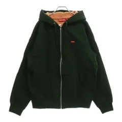 SUPREME (シュプリーム) 18SS Small Box Logo Contrast Zip Up Hooded Sweatshirt スモール ボックス ロゴ コントラスト ジップアップ スウェット パーカー グリーン
