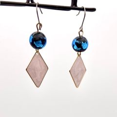 金沢銀箔 のとほたる ピアス 8mm玉 チタンポスト 0181