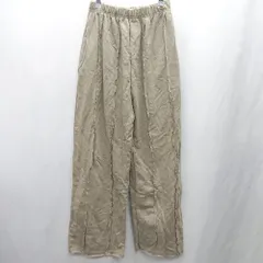 ◇ Θ◎●未使用● UNE MANSION ユヌマンション ウエストゴム イージーパンツ サイズF カーキ レディース E  【1502060012102】