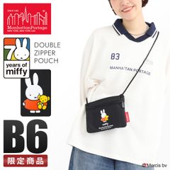 数量限定｜マンハッタンポーテージ ミッフィー 70周年 ショルダーバッグ サコッシュ ショルダーポーチ 軽量 小さめ 斜めがけ B6 Manhattan Portage miffy DZPMF70