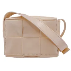 Bottega Veneta 黒 レザー ショルダーバッグ 保存袋付き BOTTEGA VENETA Cassette イントレチャートレザー ショルダー