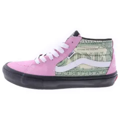 VANS (ヴァンズ) 23SS×Supreme Dollar Skate Grosso Mid×シュプリーム ドルモチーフ スケートグロッソ ミッドカットスニーカー VN0A5FCGPNK ピンク US9/27cmのサムネイル