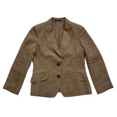 Aquascutum アクアスキュータム テーラードジャケット 茶 ボタン レディース サイズ6 Sサイズのサムネイル