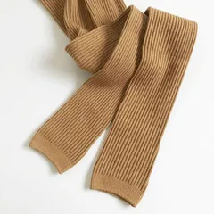 Filloie フィロワ ベビー 子供用 無地 リブ スパッツ 10分丈 マスタード 75cm 95-1699-z