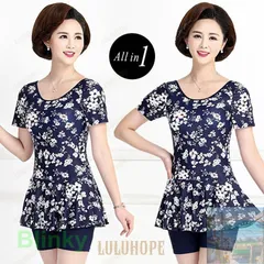 【美品・未使用新品】ワンピース水着 レディース 体型カバー 大きいサイズ ぽっちゃり 露出控えめ 40代 50代 60代 ママ水着