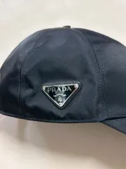 ノベルティ プラダナイロンキャップ新品未使用 新品未使用品PRADA プラダ 帽子 ナイロンベースボールキャップ