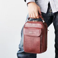 【特価】セカンドバッグ ミニショルダーバッグ 縦型 2WAY シボ 革 牛革 本革  ラガード ネヴァダ-NEVADA- NO.5075 日本製 国産 茶色 ブラウン チャ ハンドバッグ メンズ 鞄 カバン ミニバッグ ネバダ  日本製 本革父の日