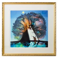 リトグラフ永瀬義郎青い鳥絵画版画【真作保証】