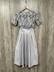 LAGUNAMOON ラグナムーン レース フリル ワンピース sizeS/グレー ■◆◎レディース