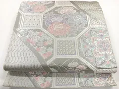 a923 正絹 プラチナ二重箔 九百錦 六通袋帯 着物 2026年最新】九百錦プラチナ箔の人気アイテム - メルカリ