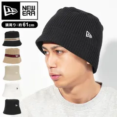 バケットハット ニット メンズ ニューエラ レディース NEWERA ブランド バケハ 帽子 ニットバケット ニット帽 深め ボーダー ライン 韓国 おしゃれ シンプル 春 秋 冬 ロゴ 黒 ブラック ベージュ 白 ぼう