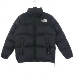 ザノースフェイス THE NORTH FACE ヌプシ ダウンジャケット ワンポイント刺繡ロゴ M ブラック 黒 ND92335 国内正規