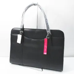 プライベートレーベル Private label トートバッグ ショルダー 就活 ビジネス ブラック 黒系 合成皮革のサムネイル