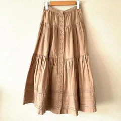 #anc インゲボルグ INGEBORG スカート ティアードスカート ベージュ ロング レディース [907039]のサムネイル