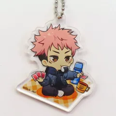 【中古】キーホルダー 虎杖悠仁(ダイカット) アクリルキーホルダー 「まるくじ 呪術廻戦 Enjoy!Picnic」 中吉-1